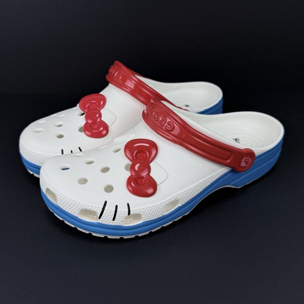 Crocs Hello Kitty Classic Clog M9 W11 Pink Cute Comfort Clogs NEW No Box
